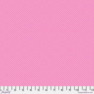 Tula On the Grid - BUBBLEGUM 1/4 yard