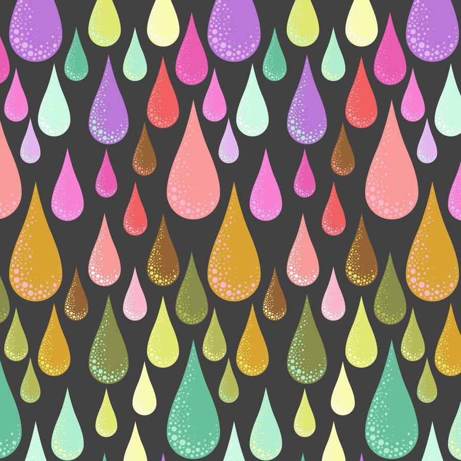 Tula Prince Charming Dew Drops - LICORICE 1/4 yard