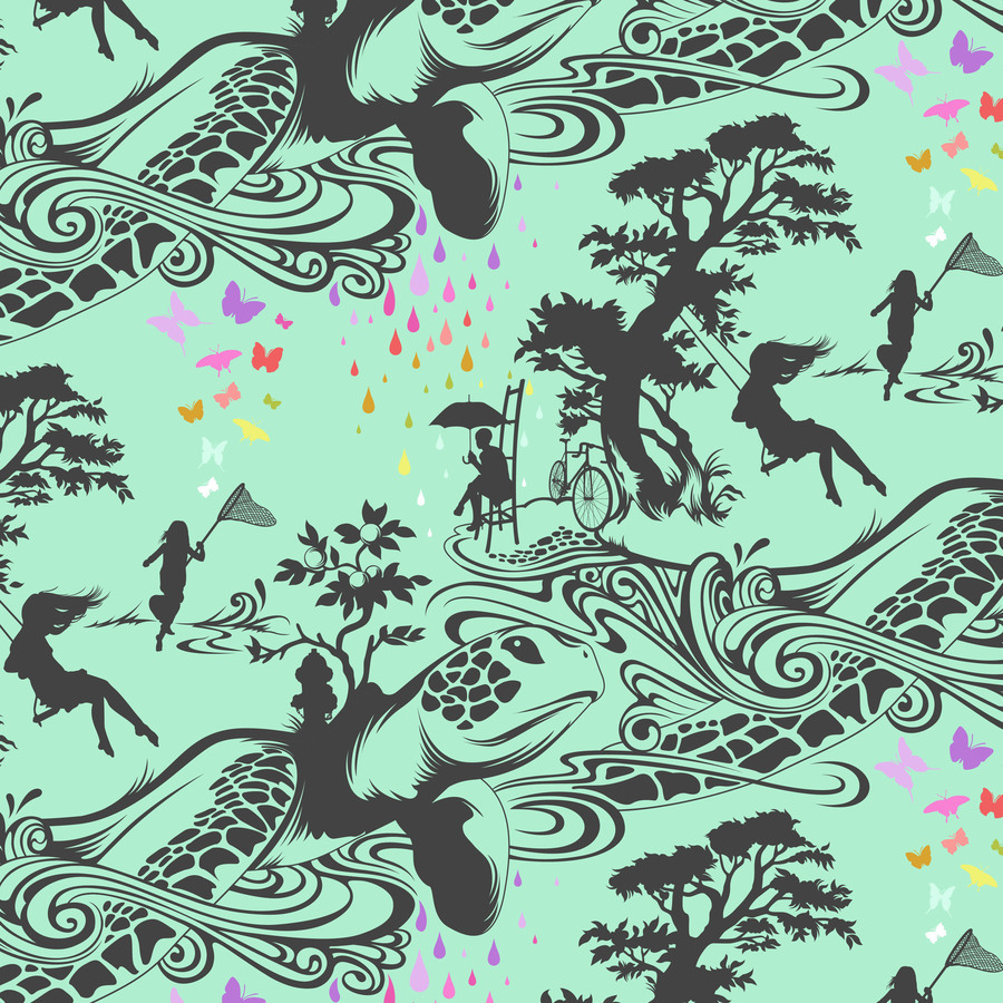 Tula Prince Charming Turtle Bay - SWEETMINT 1/4 yard