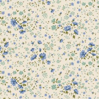 Tilda 108 Wideback- Ellie Blue/Teal - 1/2 yard