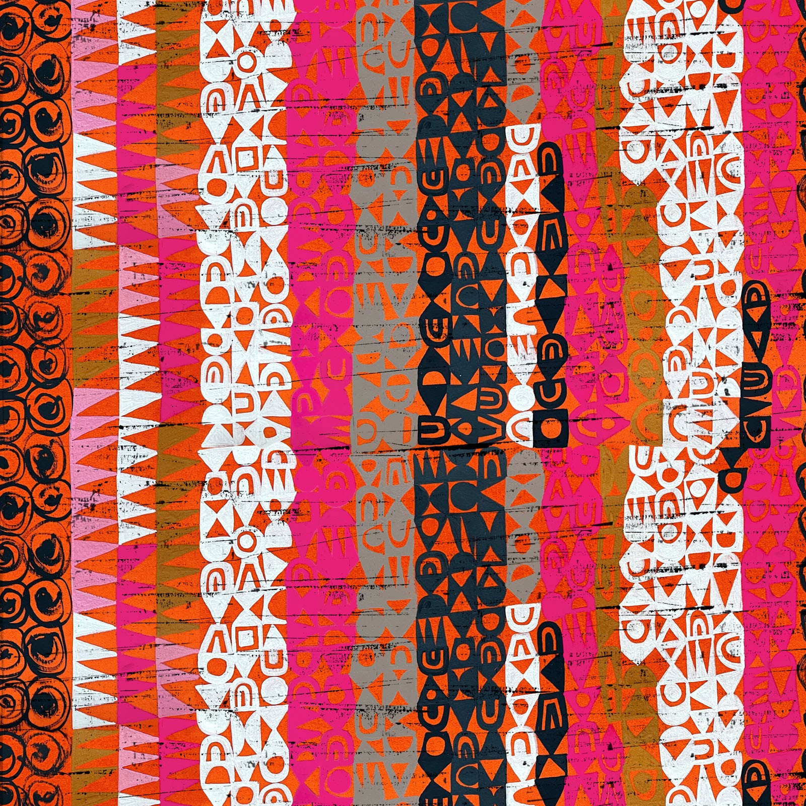 Tales from the Forest - Textured Stripe - 1/4 yard