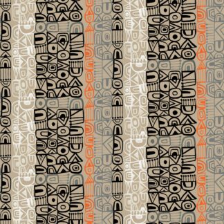 Tales from the Forest - Geo Stripe - Taupe - 1/4 yard