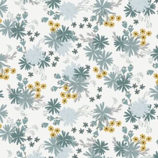 Rainy Days - Floral Pale Grey - 1/4 yard