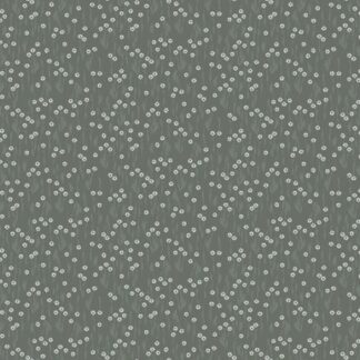 Rainy Days - Daisies - Dark Gray - 1/4 yard