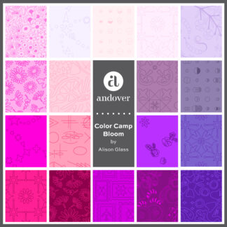Alison Glass Color Camp - Bloom   FQ Bundle  21 Pieces