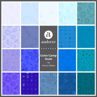 Alison Glass Color Camp - Dusk   FQ Bundle  21 Pieces