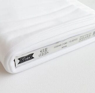 Tilda Basic Solid - White  1/4 YARD