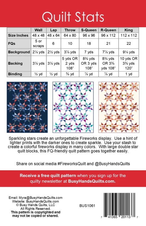 Fireworks - Paper Quilt Pattern - Image 5