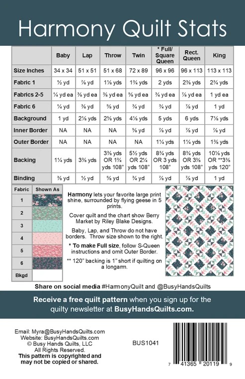 Harmony - Paper Quilt Pattern - Image 2