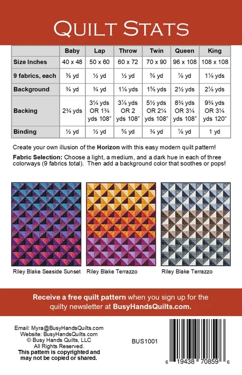 Horizon - Paper Quilt Pattern - Image 2